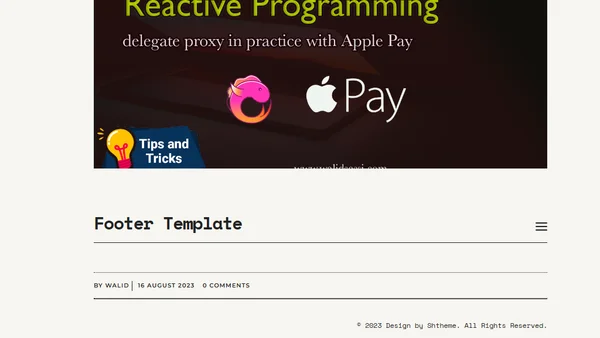 Reactive Programming – Leveraging RxSwift and Clean Architecture for Apple Pay.