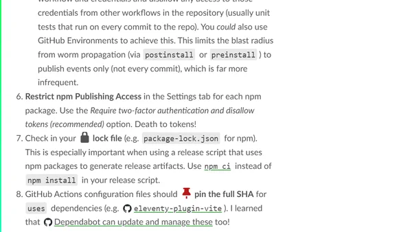 No more tokens! Locking down npm Publish Workflows