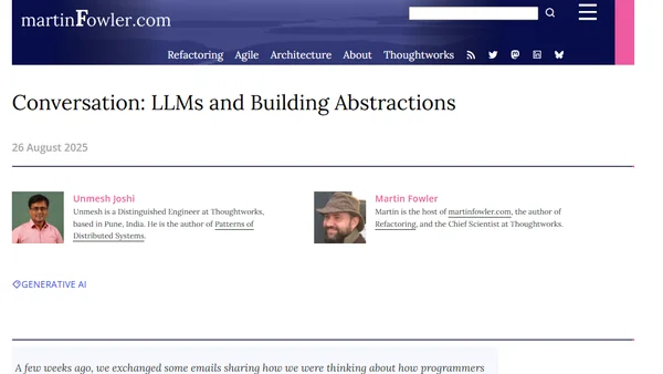 Chatting with Unmesh about building language with LLMs