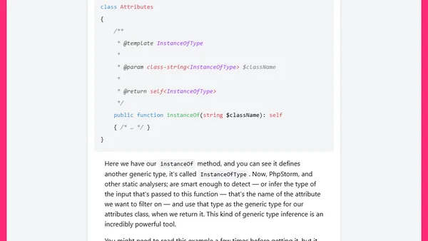 Generics in PHP (video)