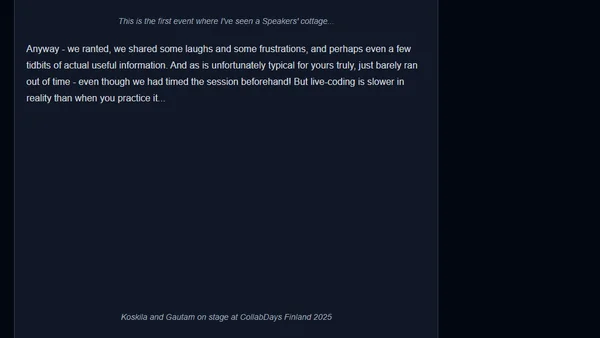 CollabDays Finland 2025 was great - get the slides and demos here!