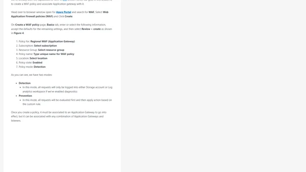 Geo-Restricting Web Application using WAF in Azure