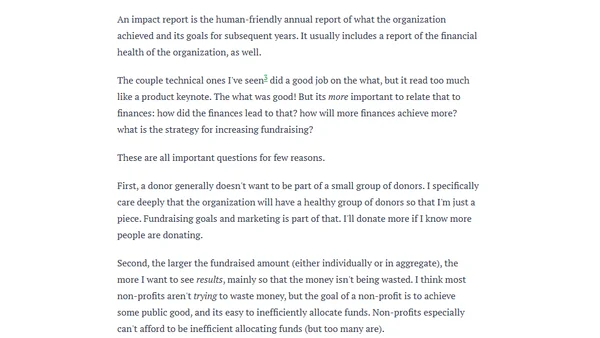 Advice for Tech Non-Profits