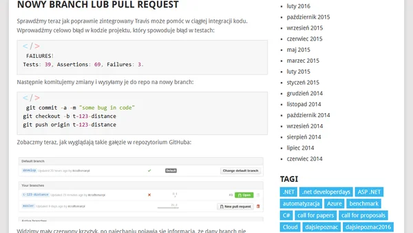 Ciągła integracja i Travis CI