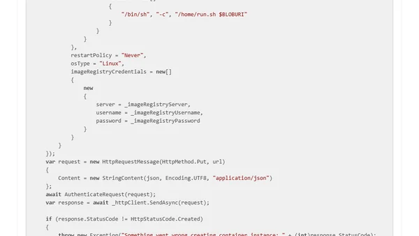 Building a code sandbox with Durable Functions and Container Instances