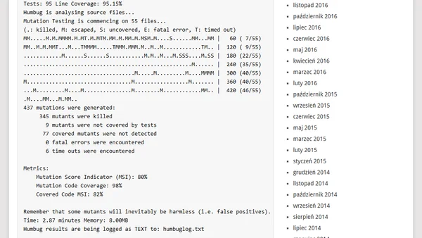 Humbug – testy mutacyjne w PHP