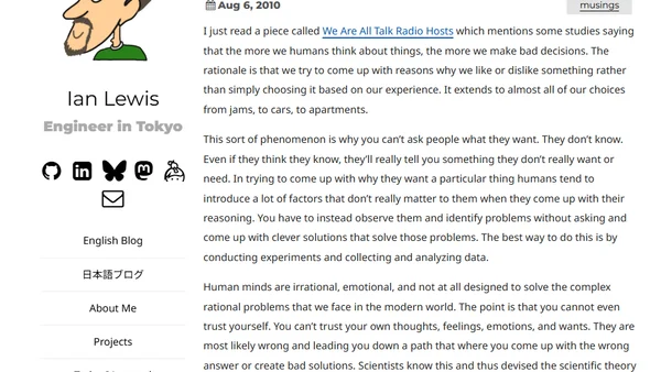 Data and instinct driven decision making