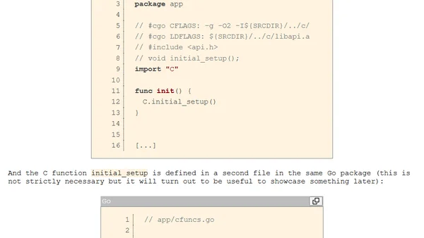 Addressing CGO pains, one at a time