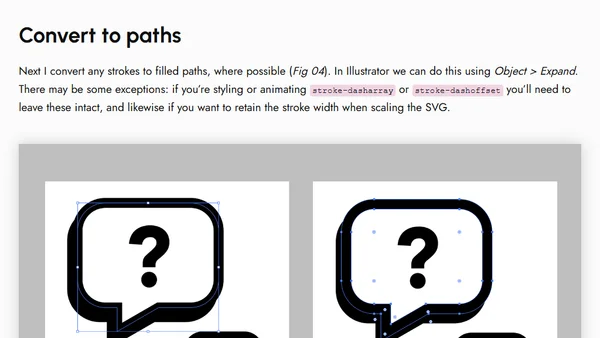 Optimising SVGs for the Web