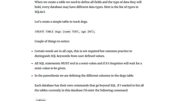 A 2022 Introduction to SQL