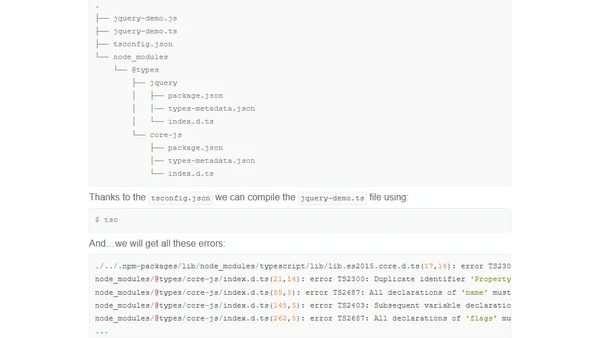 Managing ambient type definitions and dealing with the "Duplicate identifier" TypeScript error