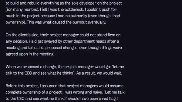 Case study—a project from hell