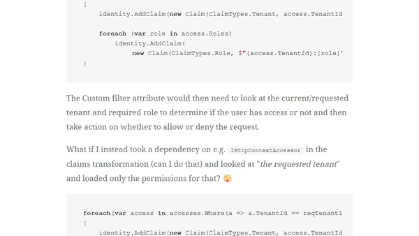 The Journey with multi-tenancy accesses continues with some issues