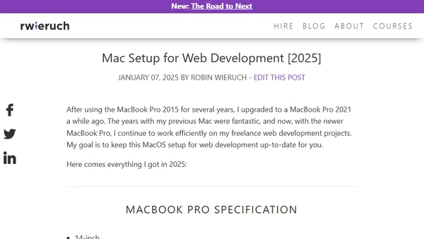 Mac Setup for Web Development [2025]
