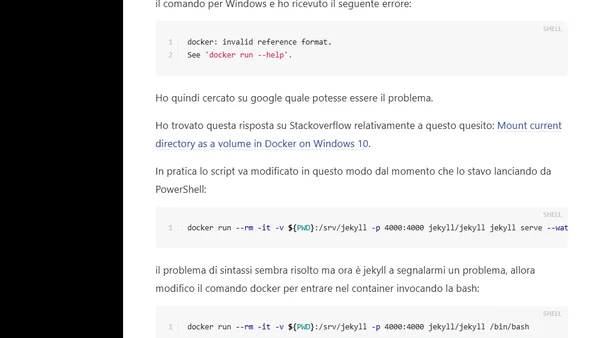Testare GitHub Pages localmente