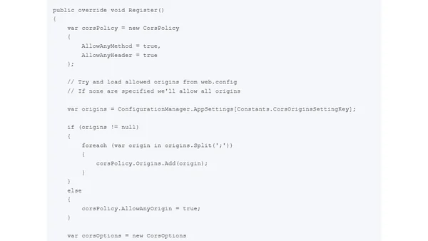 Enabling CORS in ASP.NET Web API 2