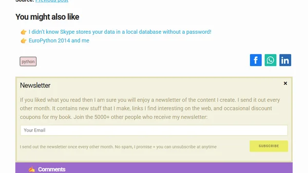 Misconceptions about Skype local database