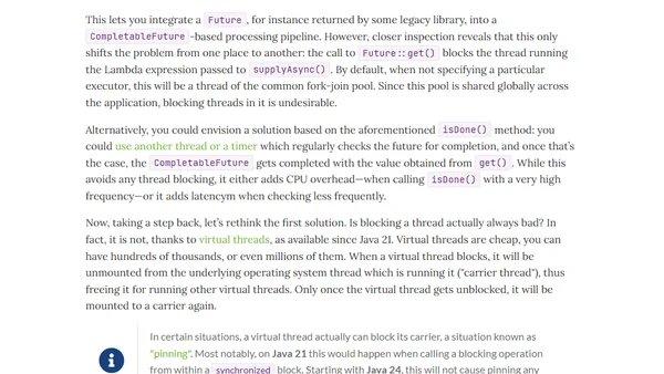 Converting Future to CompletableFuture With Java Virtual Threads