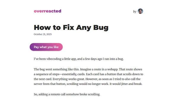 How to Fix Any Bug