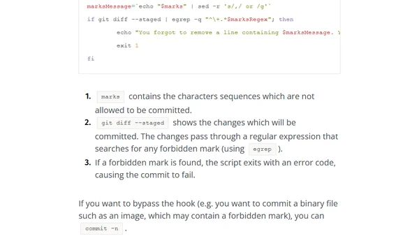 Avoid committing junk
