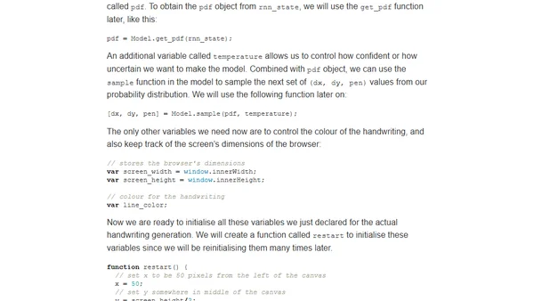 Recurrent Neural Network Tutorial for Artists