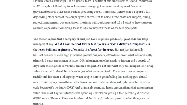 Managers who start the downfall