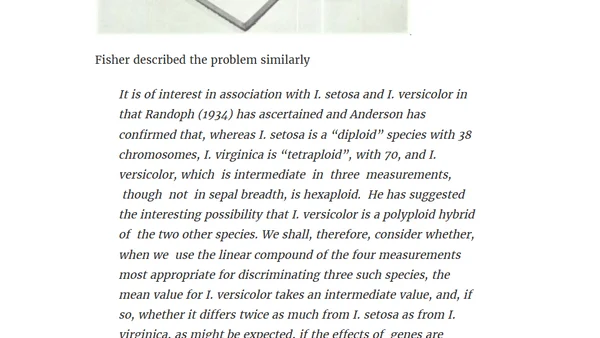The ‘iris’ data