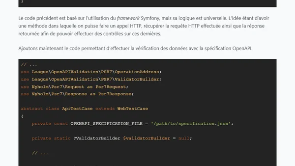 Testez votre documentation OpenAPI (avec PHP)