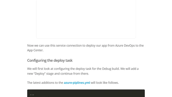 Publishing Android Apps to Microsoft App Center from Azure DevOps