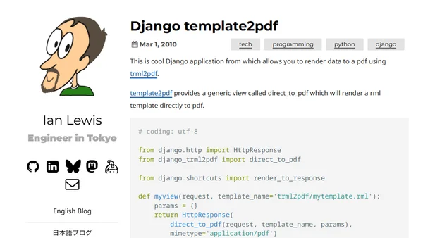 Django template2pdf