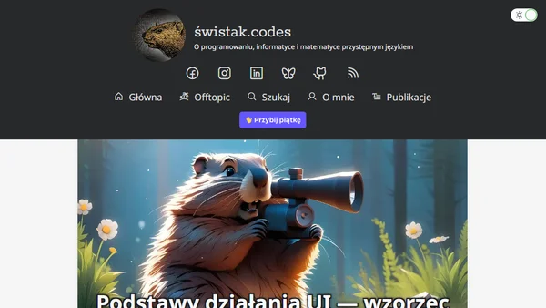 Podstawy działania UI — wzorzec obserwator