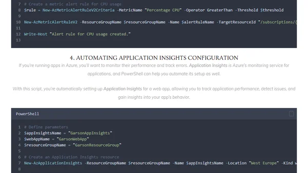 Automate Azure monitoring and alerts in IaC deployments