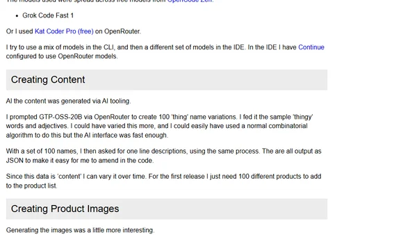 An overview of the Basic Shopping Cart Practice Web Page
