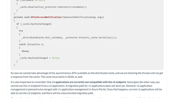 Azure AD v2 and MSAL from a developer's point of view