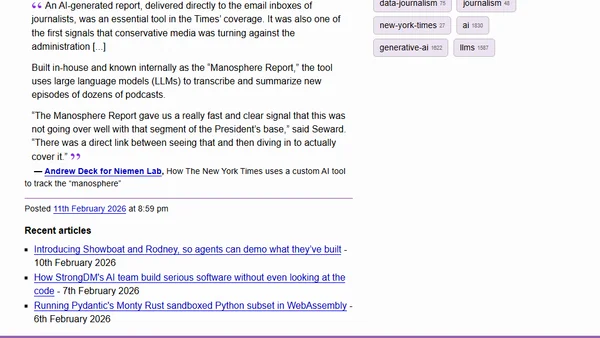 Quoting Andrew Deck for Niemen Lab