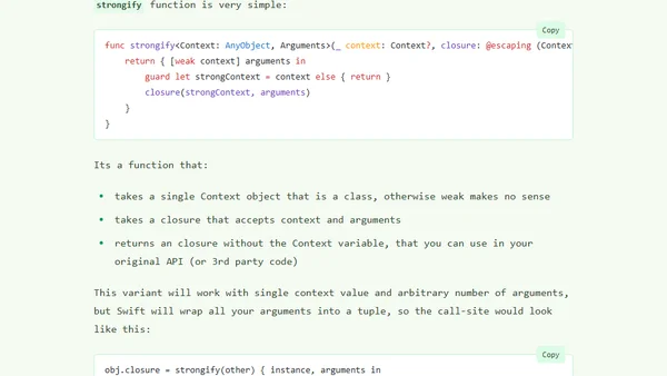 Stop weak-strong dance