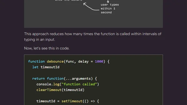 Debouncing in JavaScript | How to delay a function call