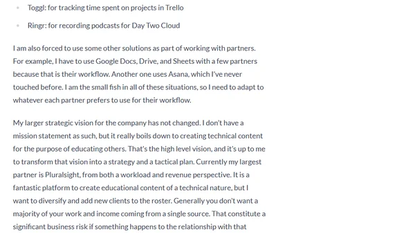 Ned in the Cloud LLC - Three Month Update