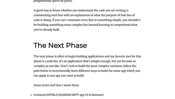 How to effectively learn software development