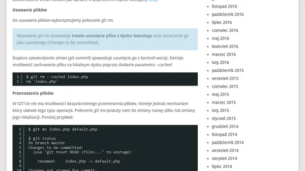 Kontrola wersji z Git cz. 3 – cykl życia plików