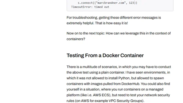 Quick IP Connection Tests With Python