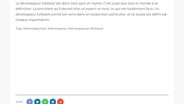 Le développeur fullstack n’est pas un mythe