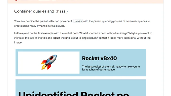 @container and :has(): two powerful new responsive APIs