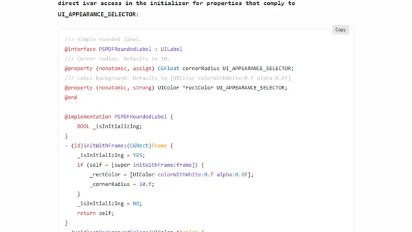 UIAppearance for Custom Views