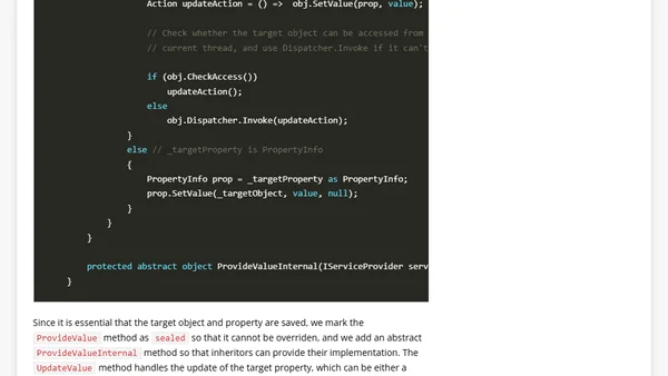 [WPF] A markup extension that can update its target