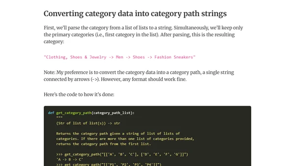 Product Classification API Part 1: Data Acquisition