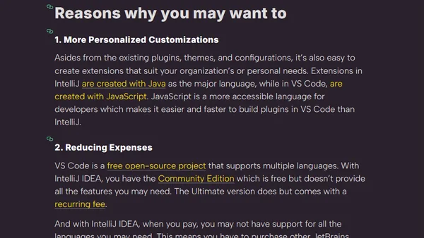 Moving to VS Code from IntelliJ IDEA