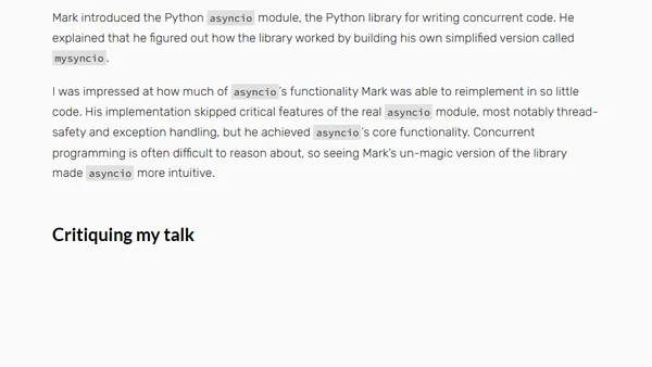 Notes from PyGotham 2019