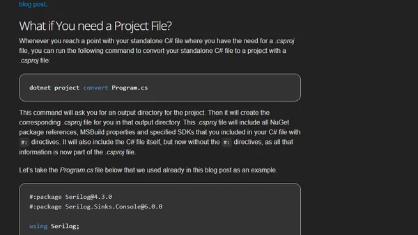 .NET 10: Run Standalone C# Files Without Project