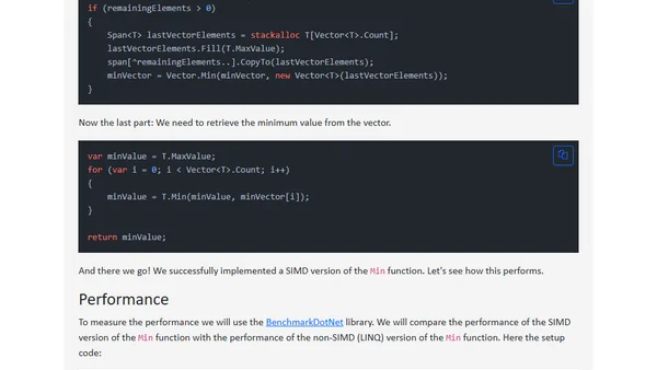 LINQ on steroids with SIMD